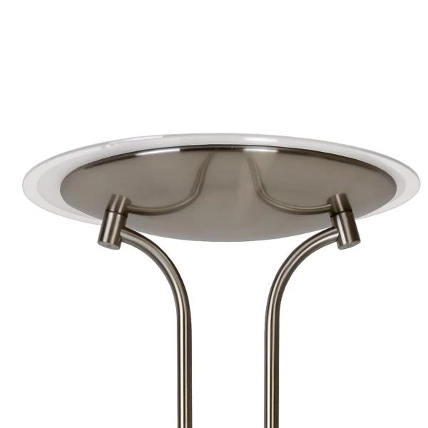 Lucide CHAMPION-LED - Floor reading lamp - Ø 30 cm - LED Dim. - 3000K - Satin Chrome - detail 4